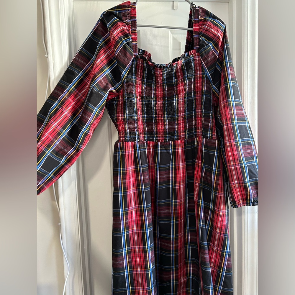 Draper James Multi-Color Plaid Women’s Dress